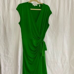 Lark & Ro Vibrant Green Midi Dress